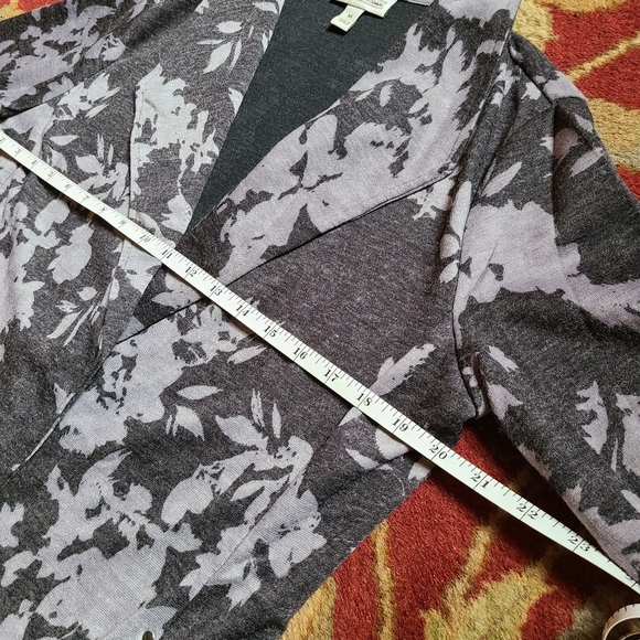 Open lightweight floral smart cardigan jacket - Picture 6 of 9